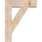 Ekena Millwork Traditional Block Smooth Bracket w/ Offset Brace, Douglas Fir, 7 1/2"W x 26"D x 34"H BKT0806X26X34TRA05SDF - alternate 4
